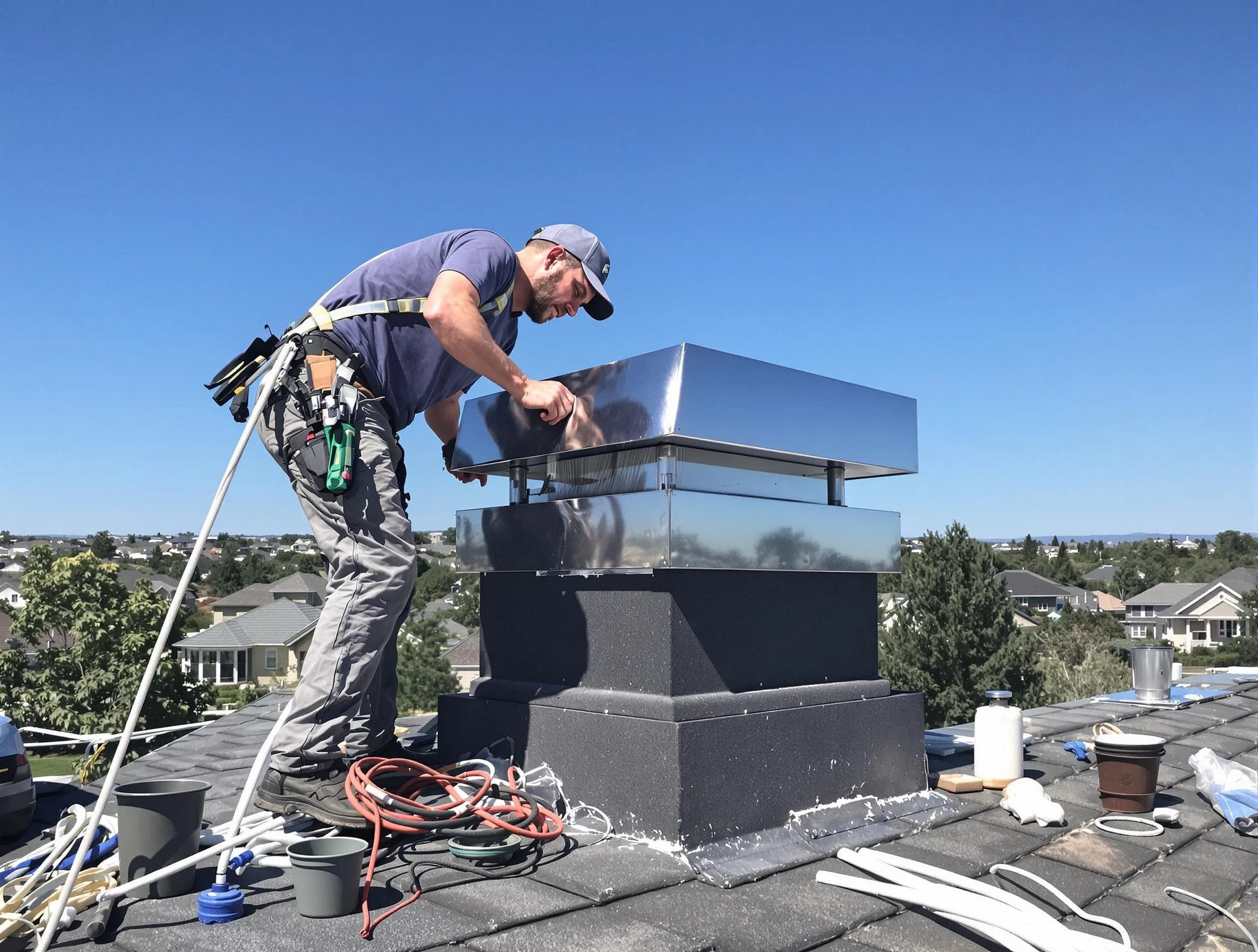 Chimney Cap Services service in Boston, MA