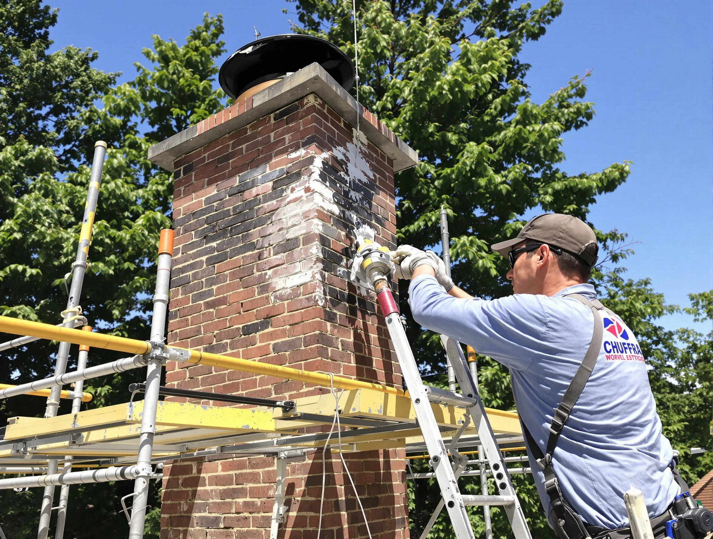 Structural chimney repair by Boston Chimney Sweep in Boston, MA
