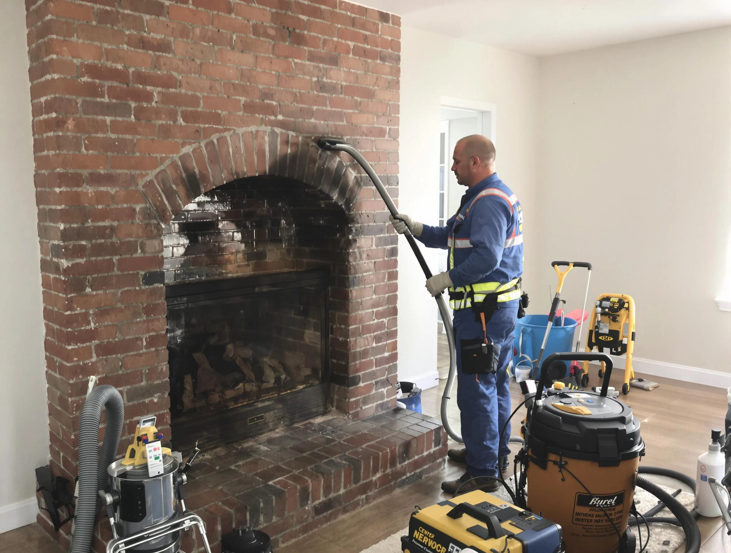 Boston Chimney Sweep expert performing detailed chimney sweep in Boston, MA