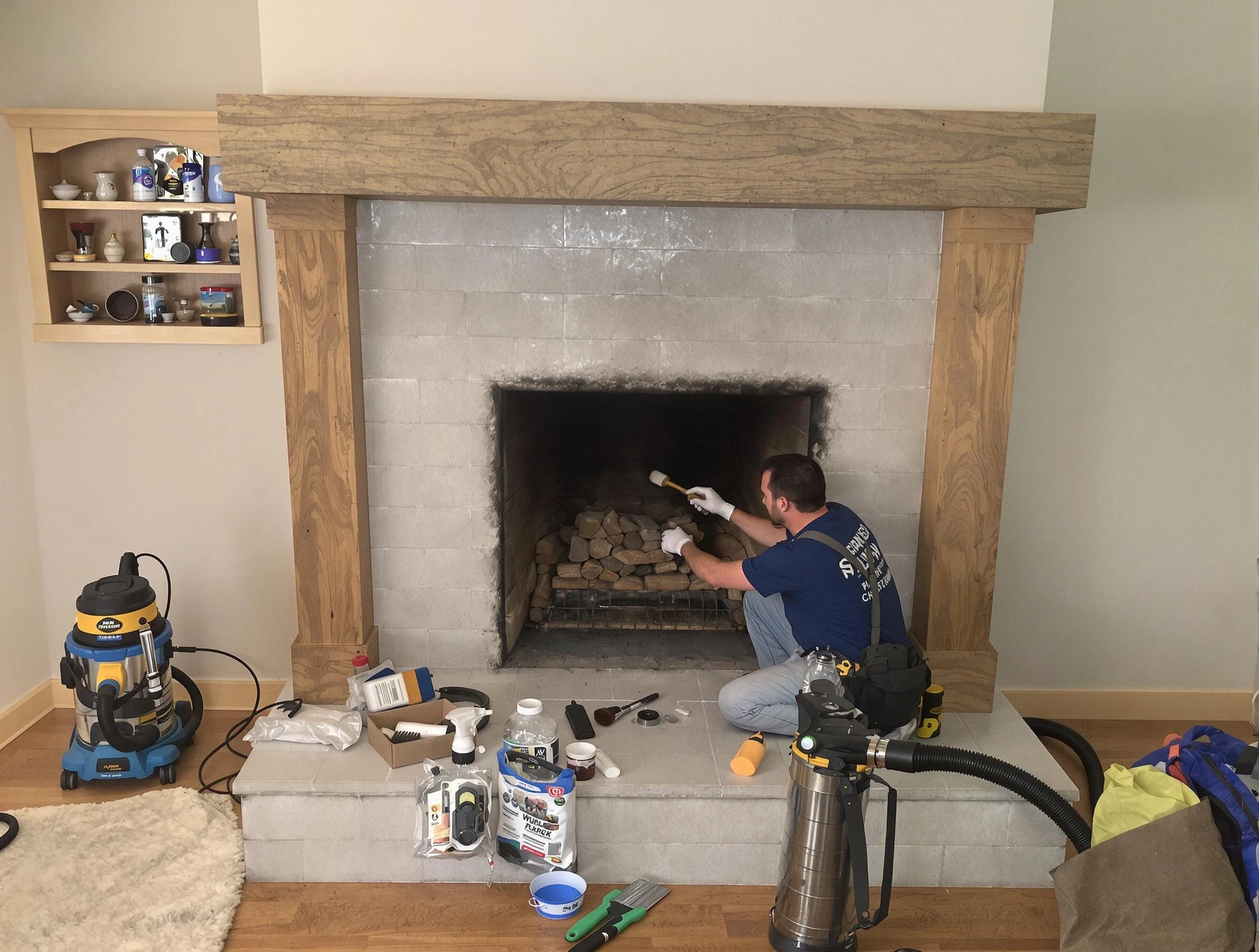 Detailed creosote removal process by Boston Chimney Sweep in Boston, MA